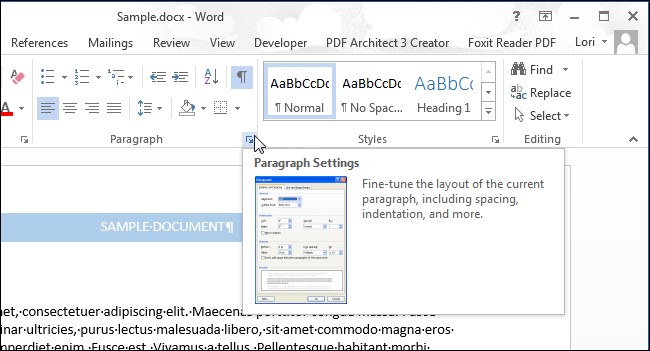 word for mac style apply change to all paragraphs